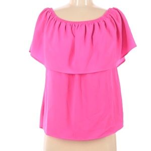 Mary & Mabel Ruffle Top Size Medium Pink